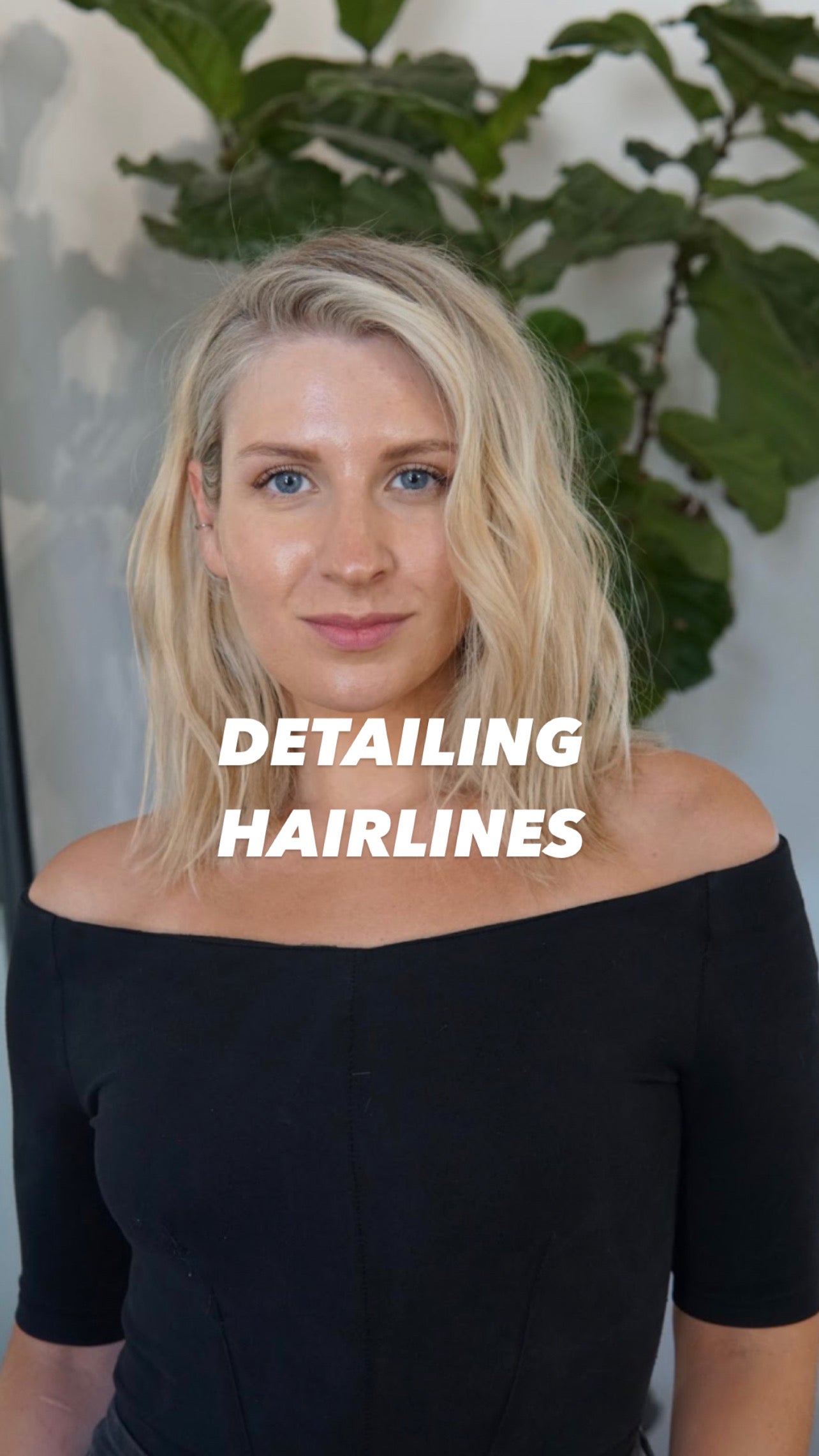 Detailing Blonde Hairline