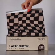 Latte Check Foil 9”x16”